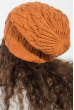 Шапка женская «Бини», вязанная, разнообразие цветов 65PF2087 кирпичный