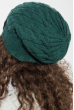 Шапка женская «Бини», вязанная, разнообразие цветов 65PF2087 темно-зеленый