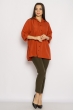 Рубашка женская свободного покроя 632F003-2 кирпичный Рубашка женская свободного покроя 632F003-2 кирпичный