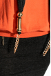 Платье 120PO4391 оранжевый / графит