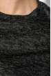 Платье женское с бантиками на боках 69PD1053 черный меланж