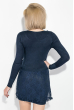 Платье женское с кружевной юбкой 81PD2668 темно-синий