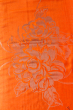 Палантин женский с цветочным принтом 73PD013 оранж , цветок 