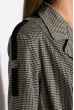 Женское классическое пальто 120POI20009 серо-коричневый