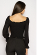 Блуза со сборкой 635F004 черный