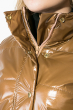 Куртка женская короткая, с капюшоном  80PD1024 горчичный