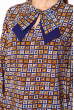 Блуза женская 118P127-3 терракотовый / темно-синий