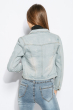 Куртка женская джинсовая укороченная 905K001 голубой