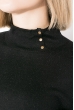 Гольф женский с пуговками на шее 123V003 черный