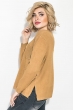 Свитер женский с карманом на груди 123V005 горчичный
