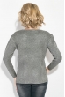 Свитер женский с карманом на груди 123V005 серый