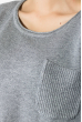 Свитер женский с карманом на груди 123V005 светло-серый