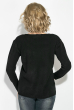 Свитер женский с карманом на груди 123V005 черный