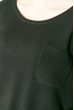 Свитер женский с карманом на груди 123V005 черный