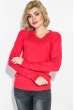 Пуловер женский, однотонный, базовый 127V001 коралловый Пуловер женский, однотонный, базовый 127V001 коралловый