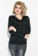 Пуловер женский, однотонный, базовый 127V001 черный Пуловер женский, однотонный, базовый 127V001 черный