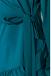 Платье женское на запах  19PL167 темно-бирюзовый