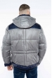 Куртка с капюшоном 157P13016-1 светло-серый / темно-синий