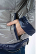 Куртка с капюшоном 157P13016-1 светло-серый / темно-синий