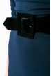 Платье-гольф с поясом  95P1970 темно-синий