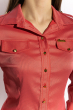 Рубашка женская 118P275-1 бордово-черный