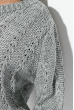 Свитер женский, крупная  вязка 81PD133 серый