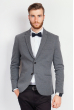 Пиджак приталенный мужской 197F019 серый