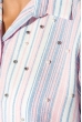 Рубашка женская в мелкую полоску 51P001 розово-серый