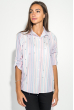 Рубашка женская в мелкую полоску 51P001 розово-серый