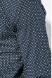 Рубашка мужская мелкий принт 333F014 темно-синий