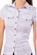 Рубашка женская 118P394 бело-серый