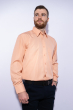 Рубашка мужская однотонная  120PANI010 персиковый