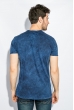 Футболка мужская с принтом 414F011-4 синий Футболка мужская с принтом 414F011-4 синий
