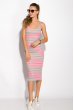 Платье женское 446V001 серо-розовый
