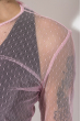 Блузон женский прозрачный с топом 64PD324 розовый