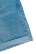 Шорты женские джинс с подворотом, высокая талия 19PL128-1 светло-синий