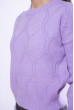 Модный укороченный свитер 153P834 лавандовый