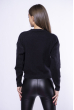 Модный укороченный свитер 153P834 черный