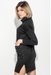 Туника-платье женская длинный рукав 70PD5000 черный Туника-платье женская длинный рукав 70PD5000 черный