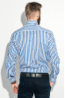 Рубашка мужская приталенная, в полоску 50PD28805 бело-синий