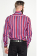 Рубашка мужская приталенная, в полоску 50PD28805 красно-синий