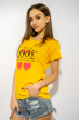 Стильная женская футболка 85F281 желтый