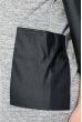 Платье женское (батал) с молнией на спине и боковыми карманами 74PD317 светло-серый меланж