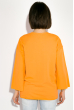 Свитшот женский, с текстовым принтом  32P055 оранжевый