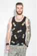 Майка мужская с ярким узором 184F005-4 черный