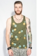 Майка мужская с ярким узором 184F005-4 хаки