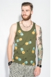 Майка мужская с ярким узором 184F005-4 хаки