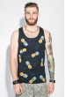 Майка мужская с ярким узором 184F005-4 темно-синий