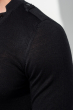 Пуловер мужской с пуговицами 50PD321 черный