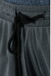 Брюки женские со вставкой из экокожи 64PD223 серо-черный